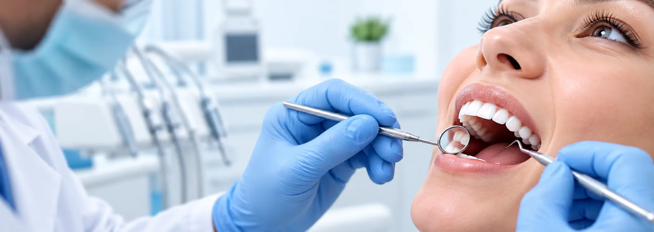 Modern dental operatory room background