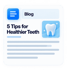 Dental Content Marketing Mockup